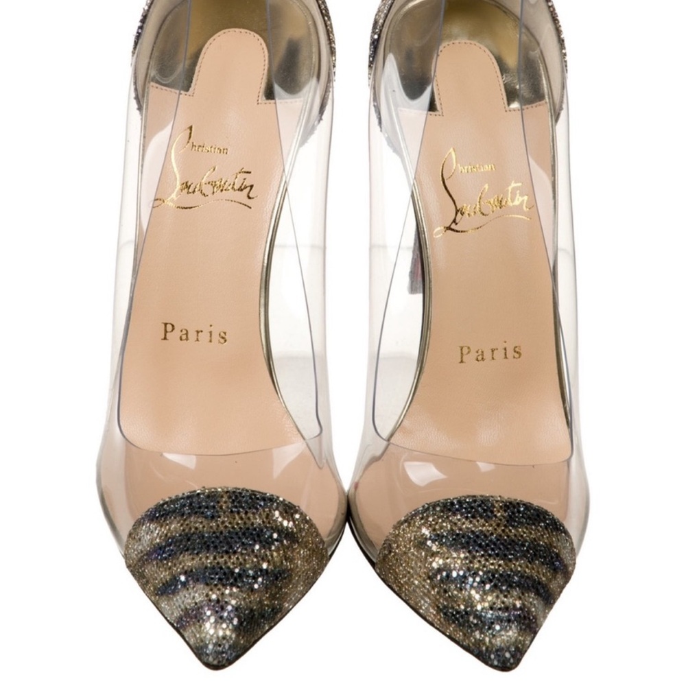 Christian Louboutin pvc heels